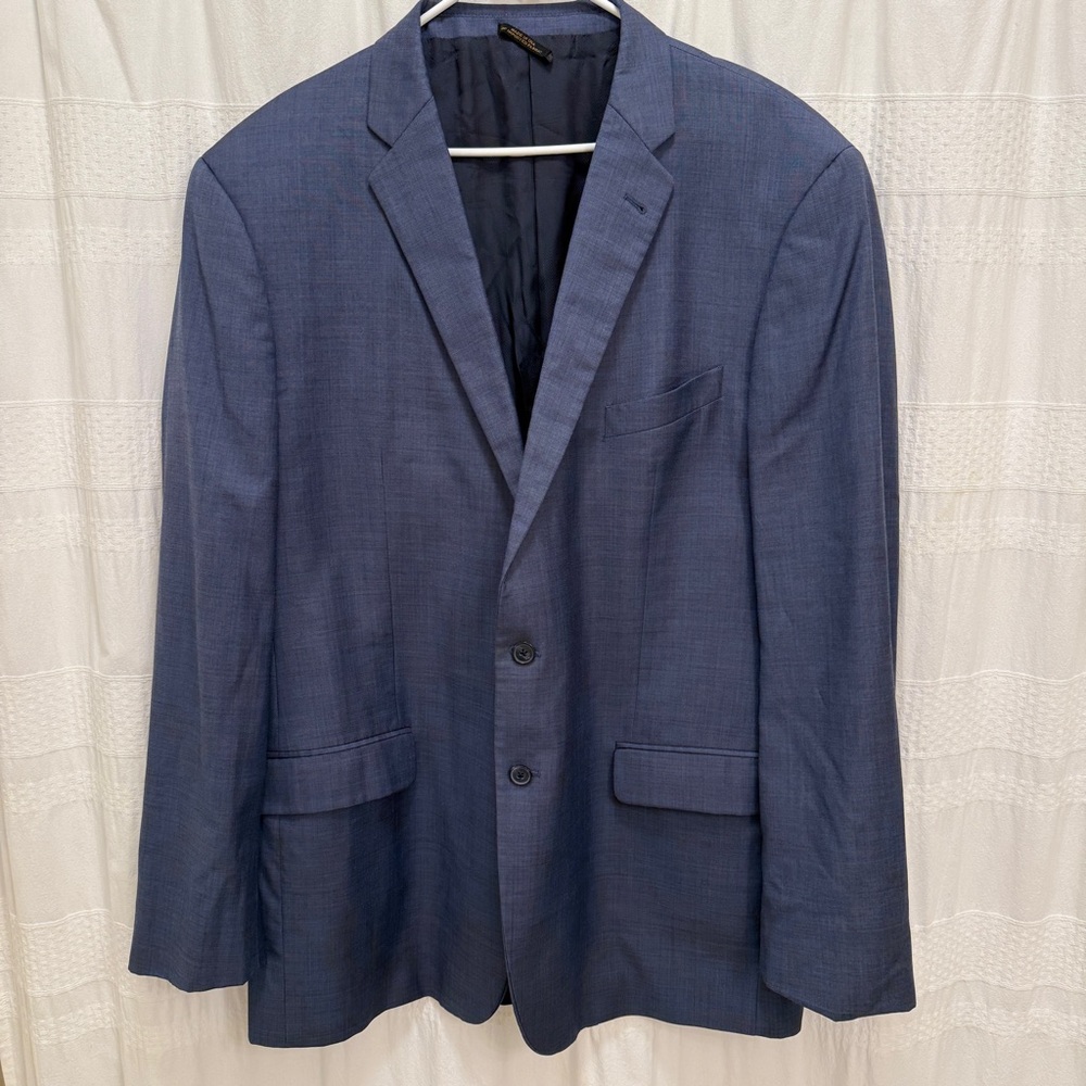 Tollegno 1900 Made in Italy Blazer Navy Blue Patterned Men’s 50X Wool Bemberg